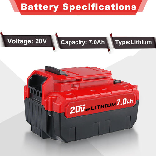 20V 7.0Ah Replacement Battery 2 Pack O53009