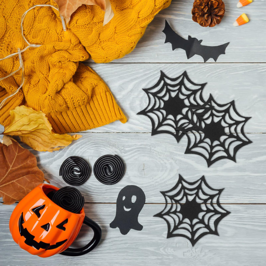 Halloween Spider Web Coasters Set U2120