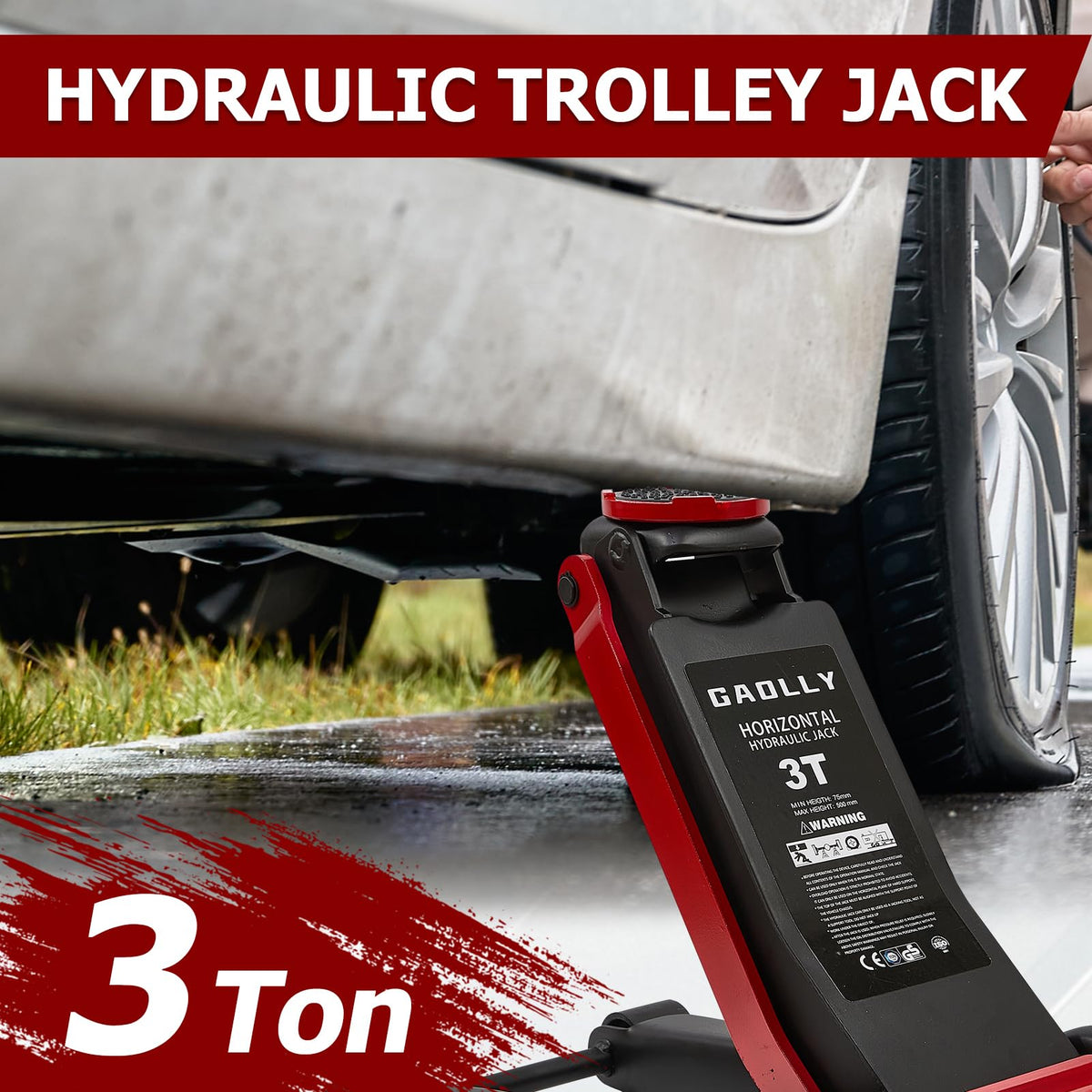 3 Ton Low Profile Steel Floor Jack S806875
