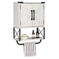 Medicine Cabinet with 2 Barn Door V63901