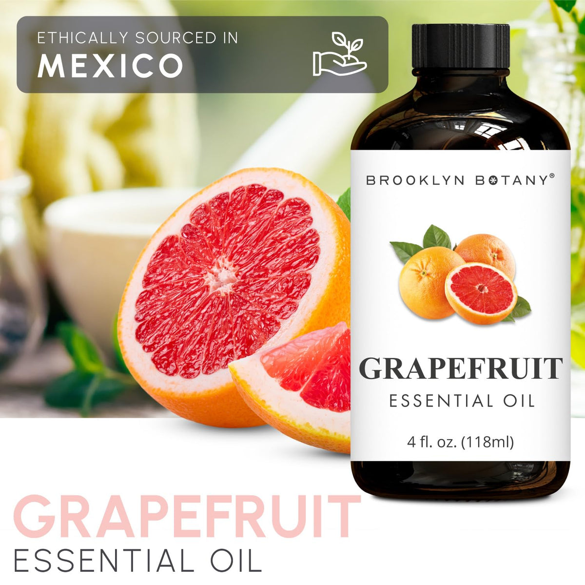 Tea Tree & Grapefruit Essential Oils 4 Fl Oz (Pack of 2) K74381