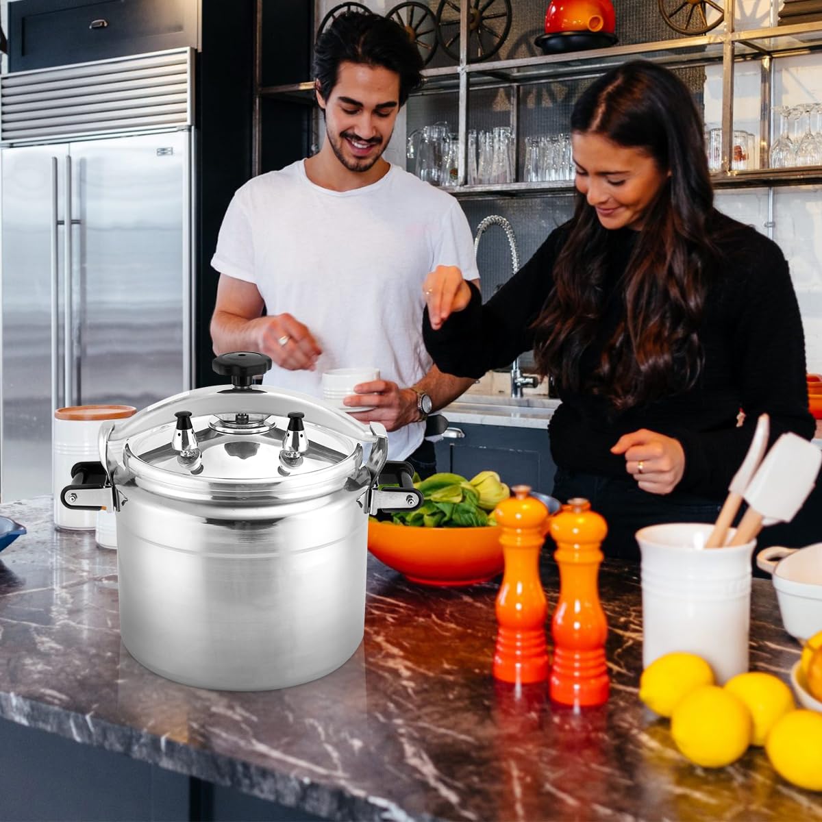 26 Quart Aluminum Stovetop Pressure Cooker T855