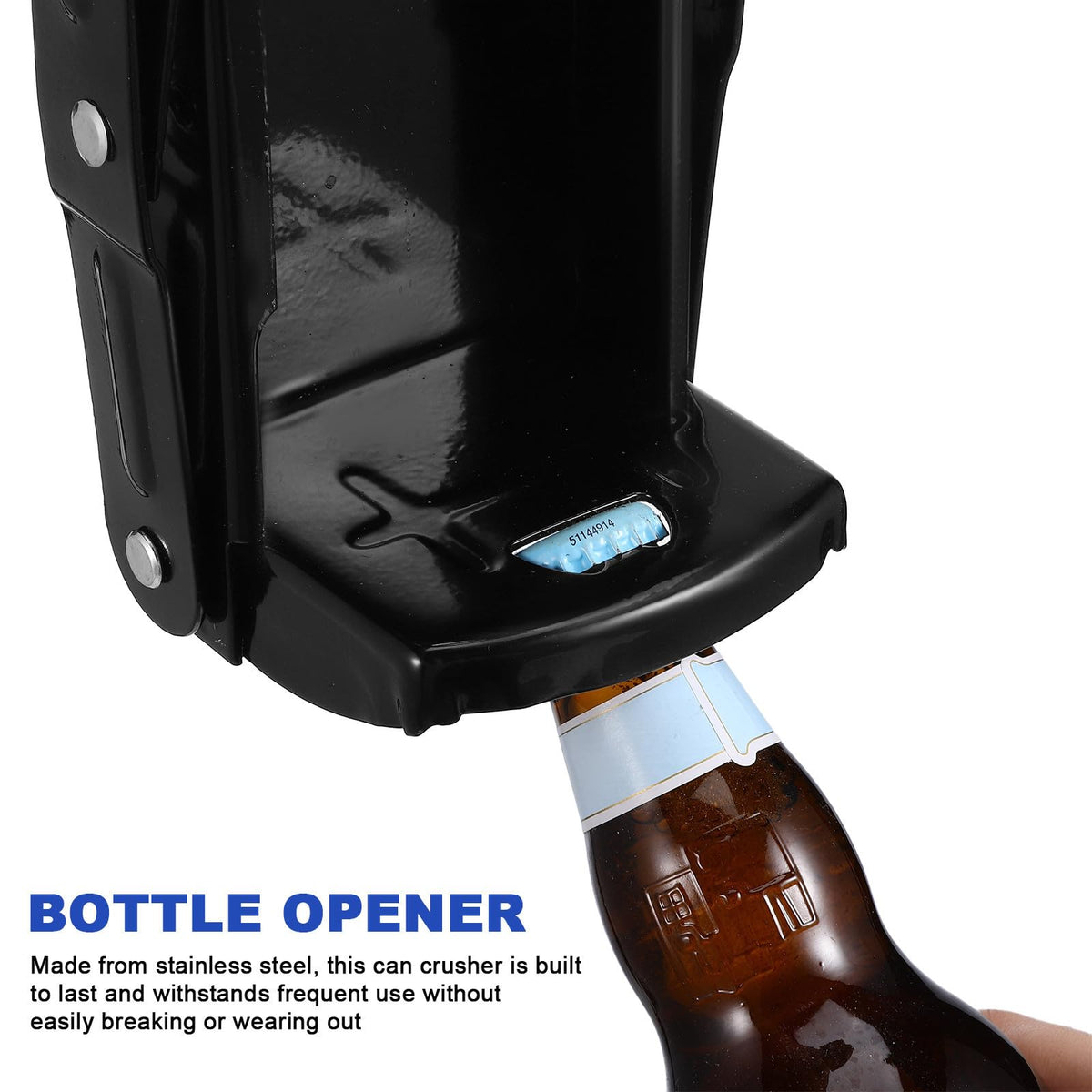 Wall Mounted Can Crusher with Folding Handle F3712