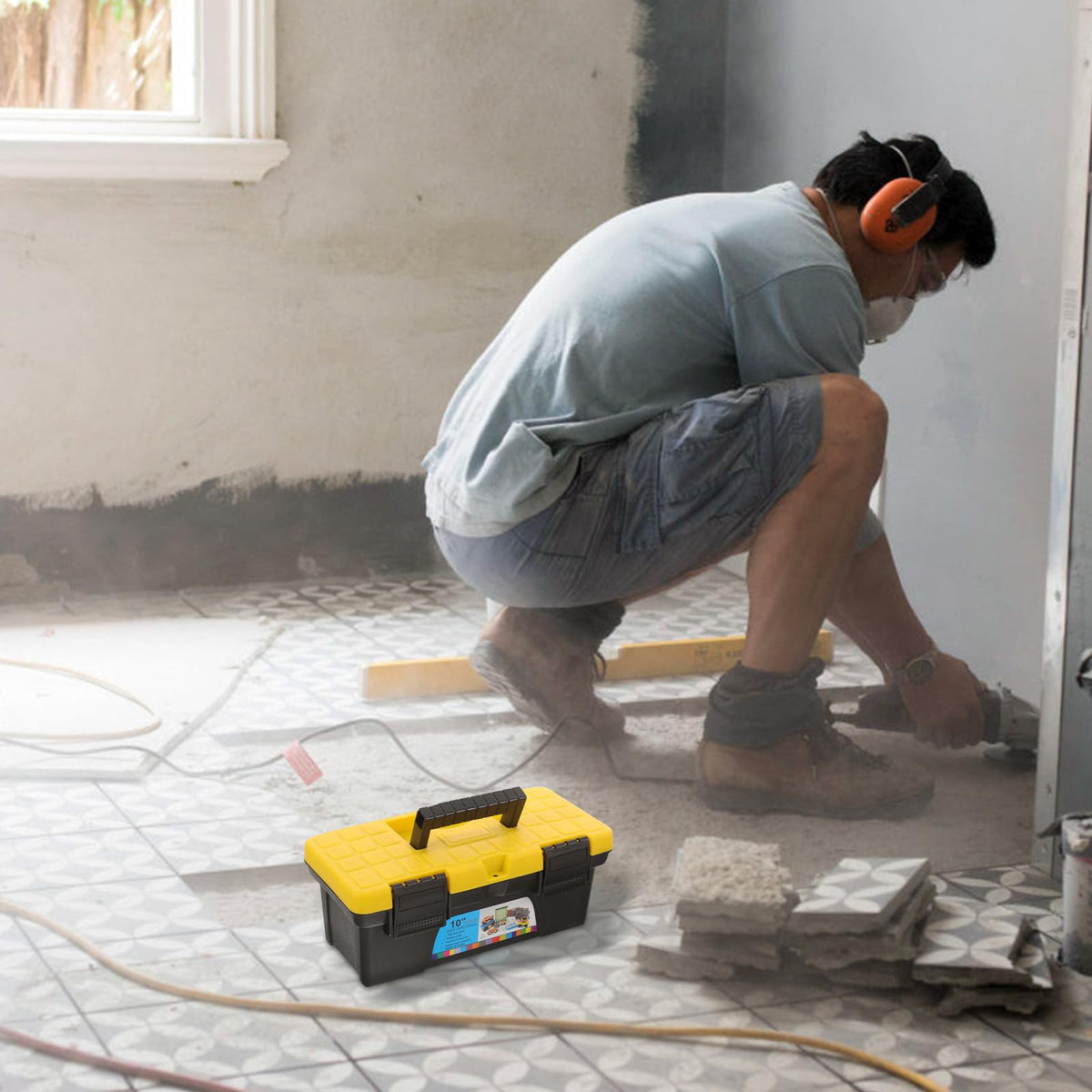 10 Inch Tool Box Organizer Hard Carrying Case E63868
