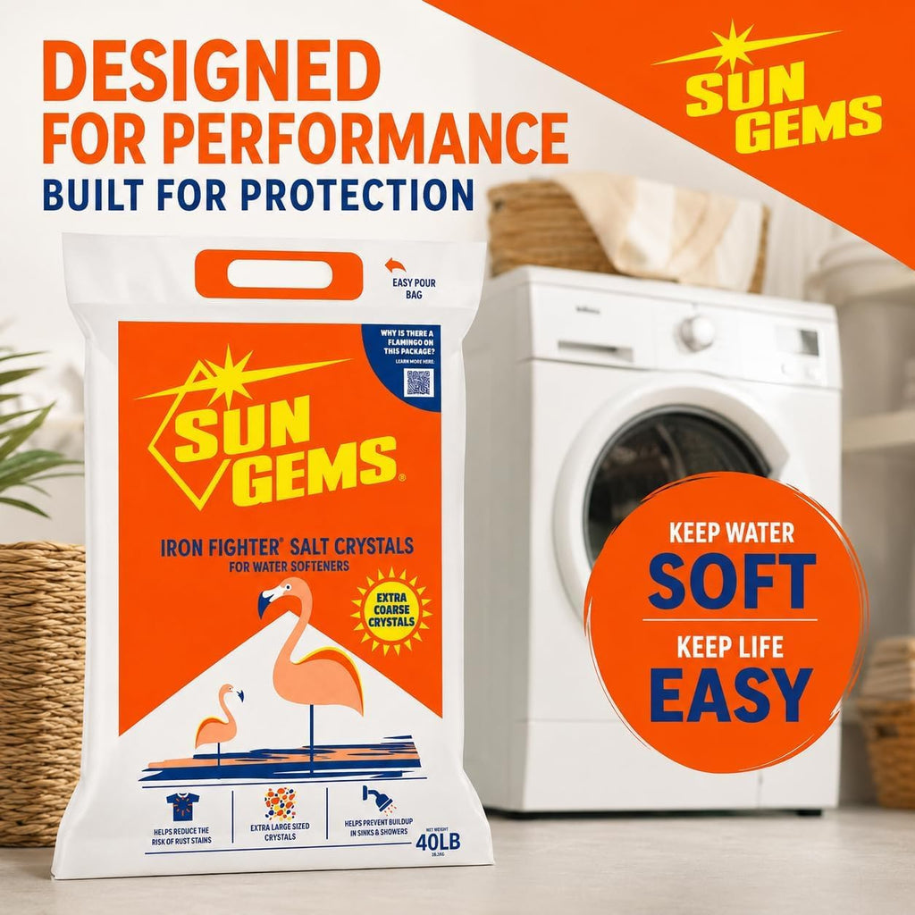 Water Softener Salt Crystals 40 lb Extra Coarse D7700
