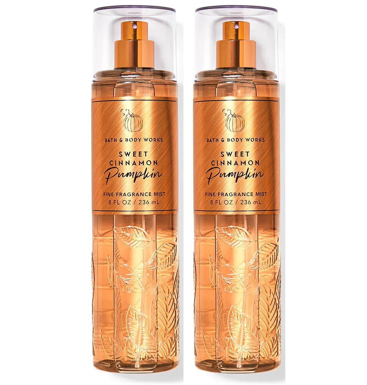 Sweet Cinnamon Pumpkin Fine Fragrance Body Mist 8 oz Set of 2 F9344