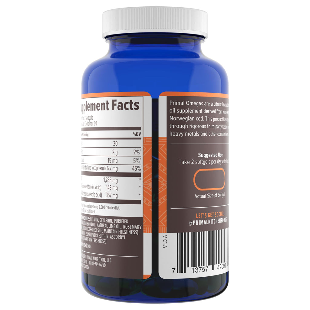 Omega-3 Fatty Acid Daily Supplement, 120 Count C3264