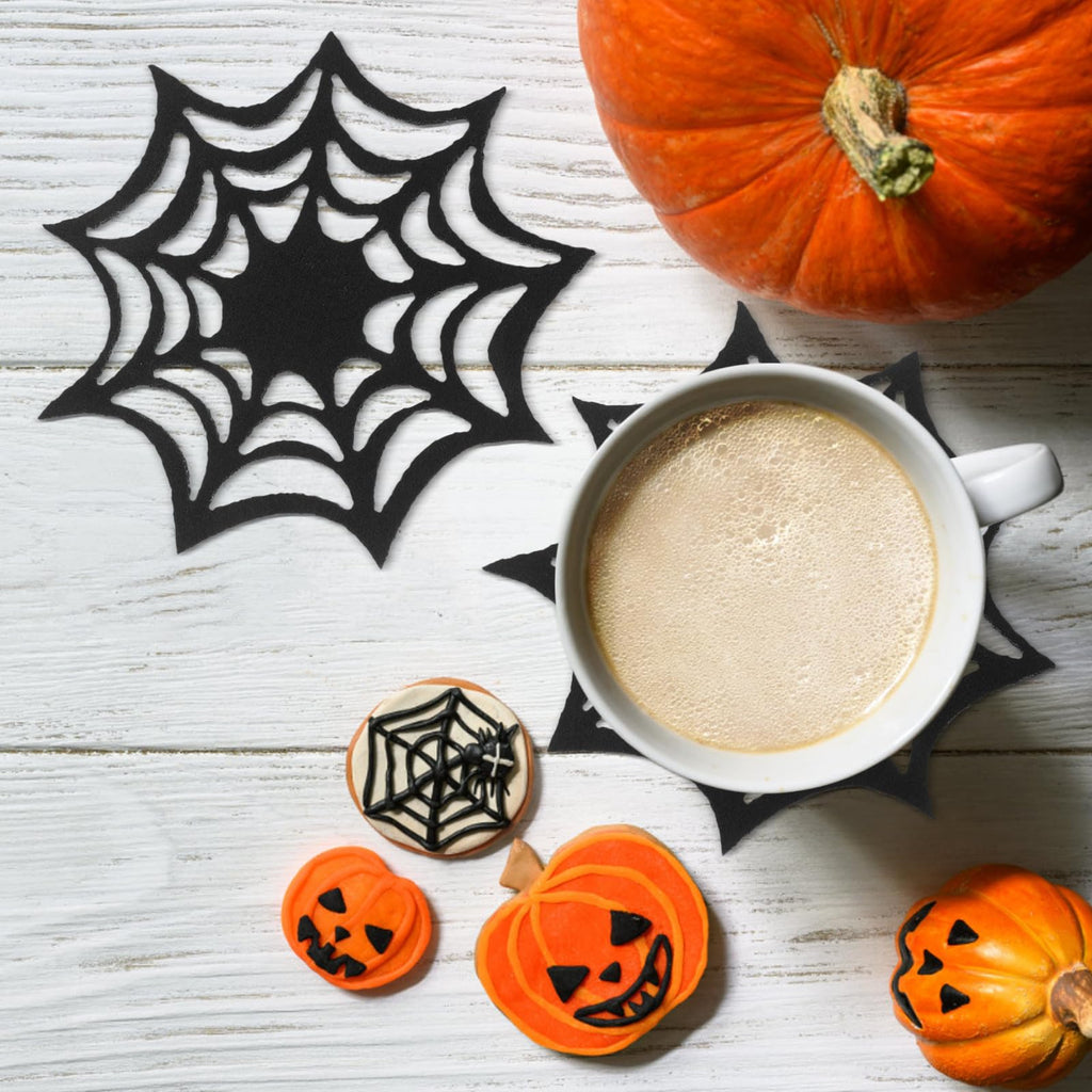 Halloween Spider Web Coasters Set U2120