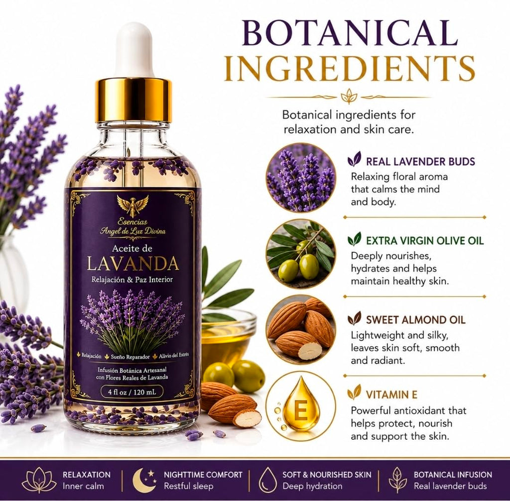 Lavender Body Oil 4 Fl Oz O74134