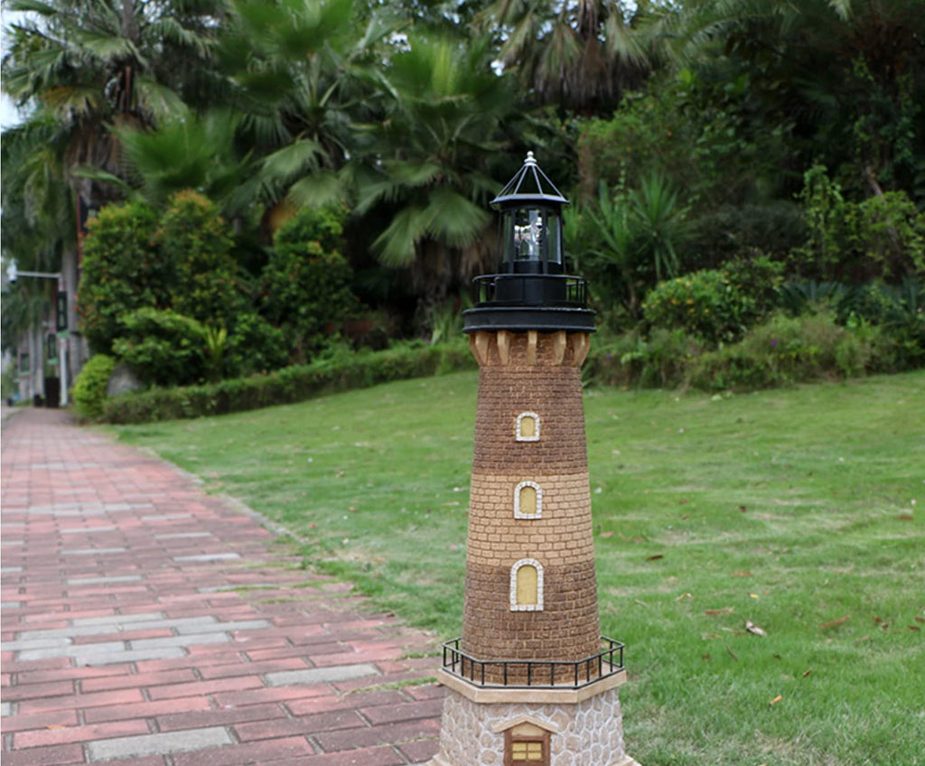 Solar Powered Lighthouse Garden Decoration Q37165