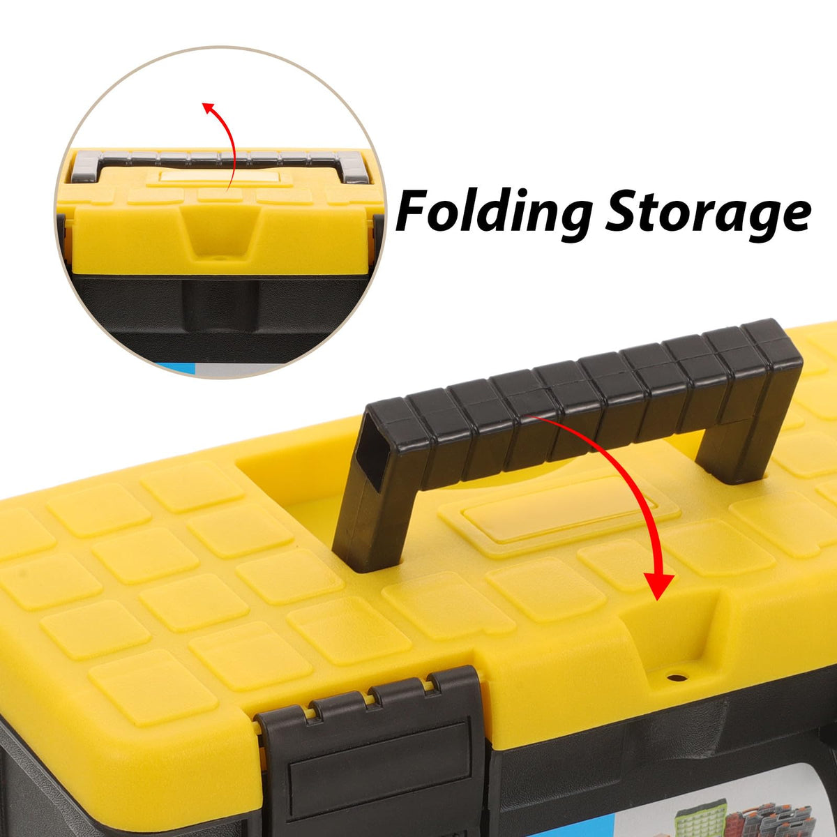10 Inch Tool Box Organizer Hard Carrying Case E63868