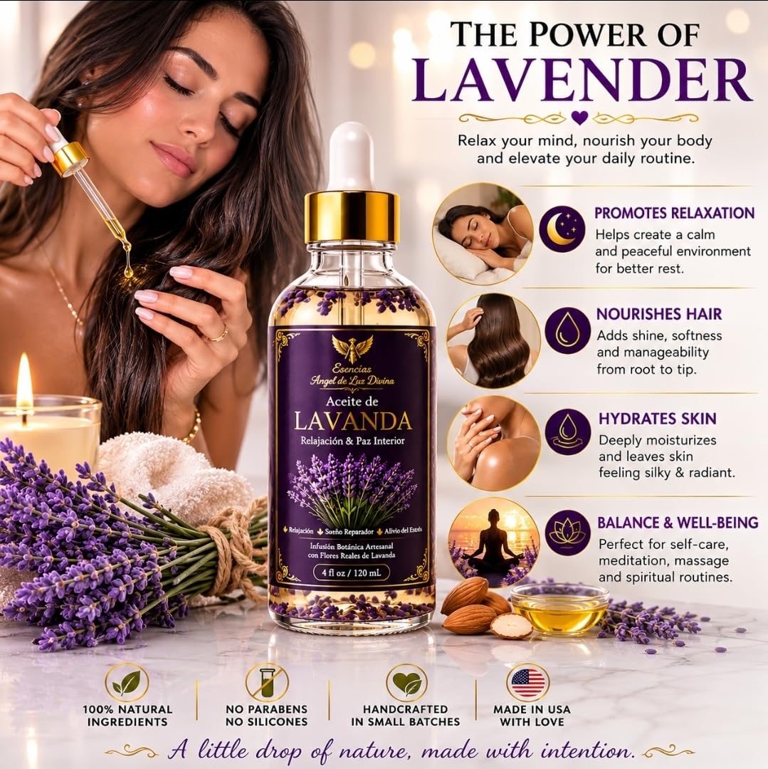 Lavender Body Oil 4 Fl Oz O74134