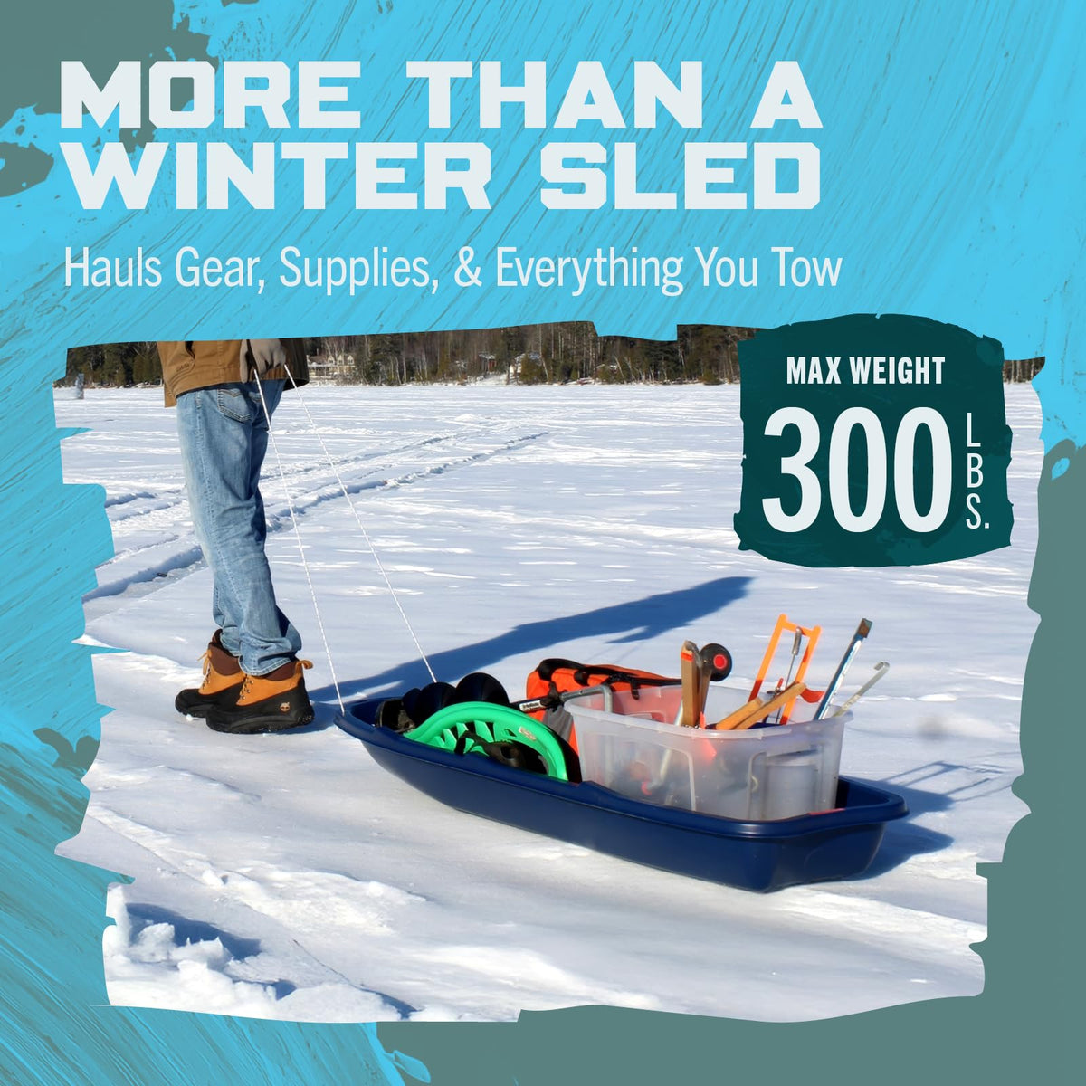 5.5 Ft 3-Person Heavy-Duty Snow Sled G5980