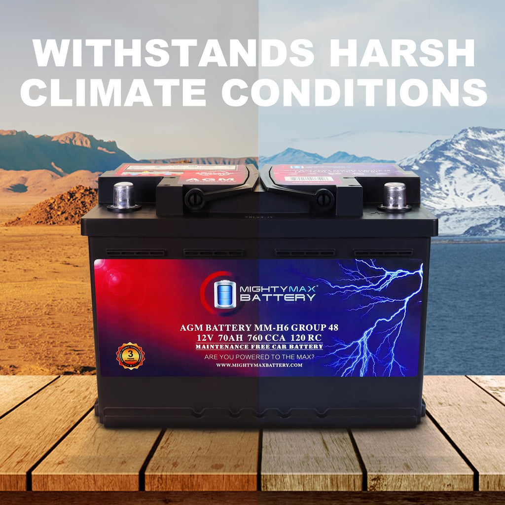 12V 70 AH AGM Car Battery I8356