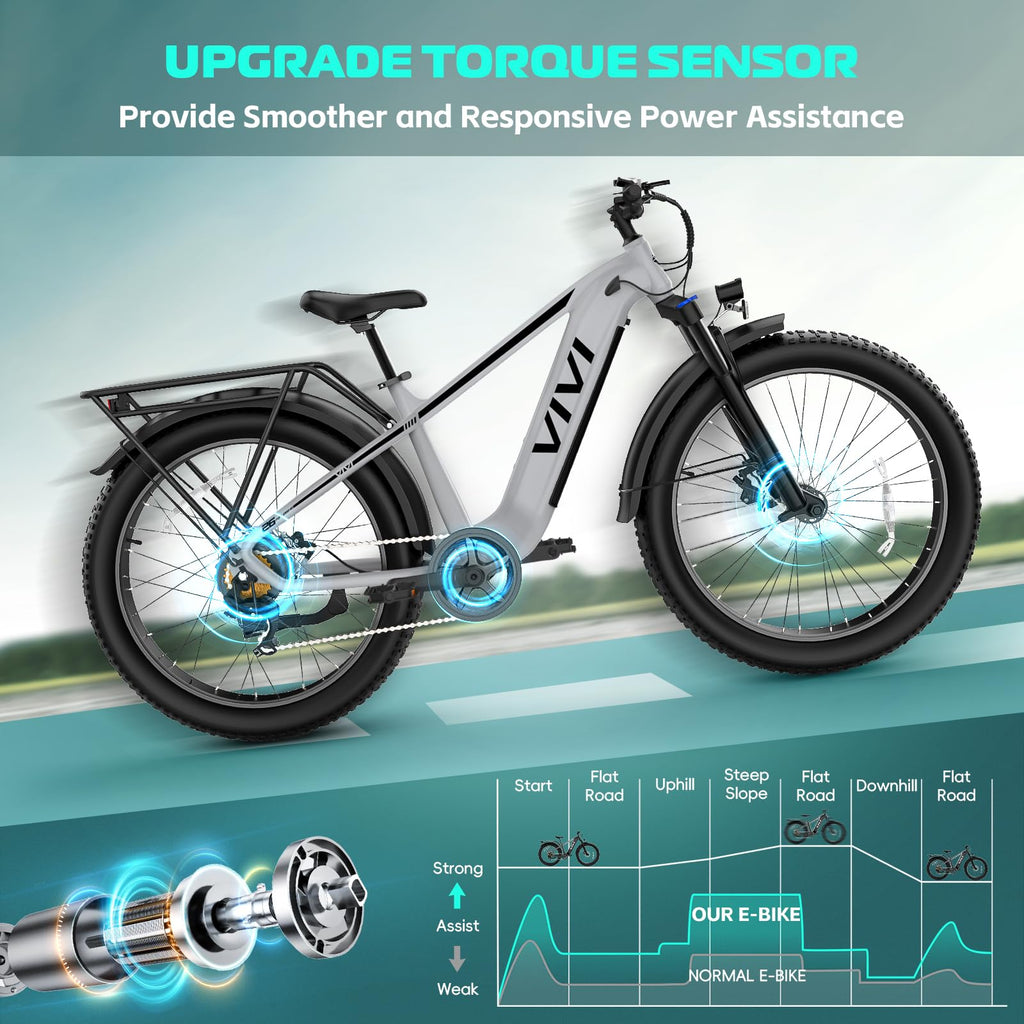 Electric Bike 26 x 4.0 Fat Tire 1500W Peak Motor N625