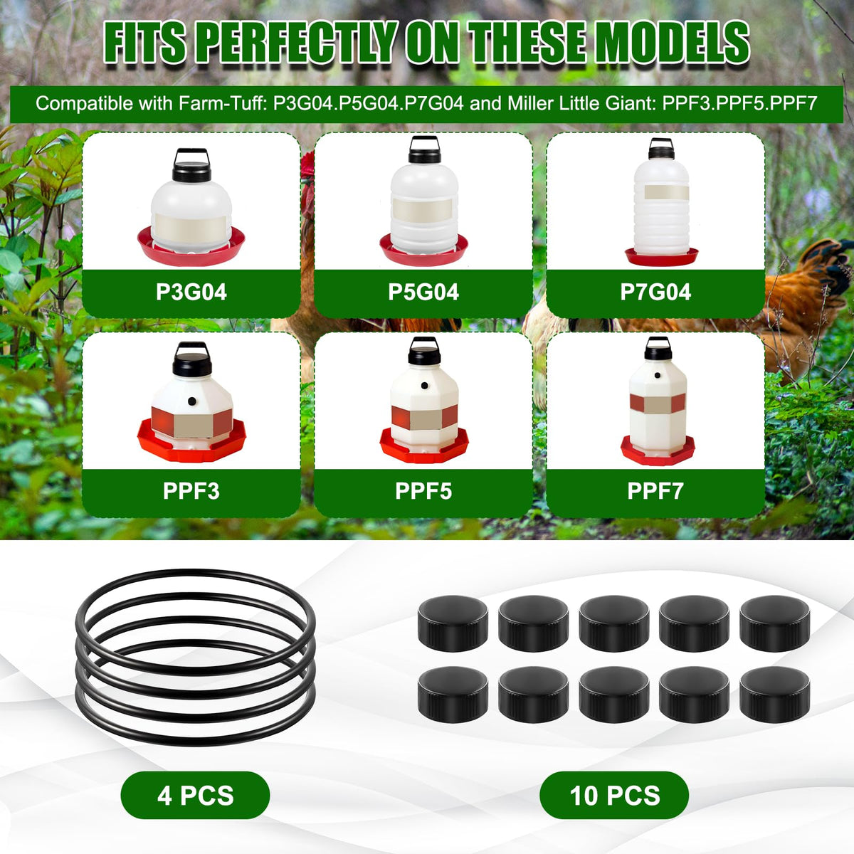 Poultry Waterer Replacement Parts Kit K37675