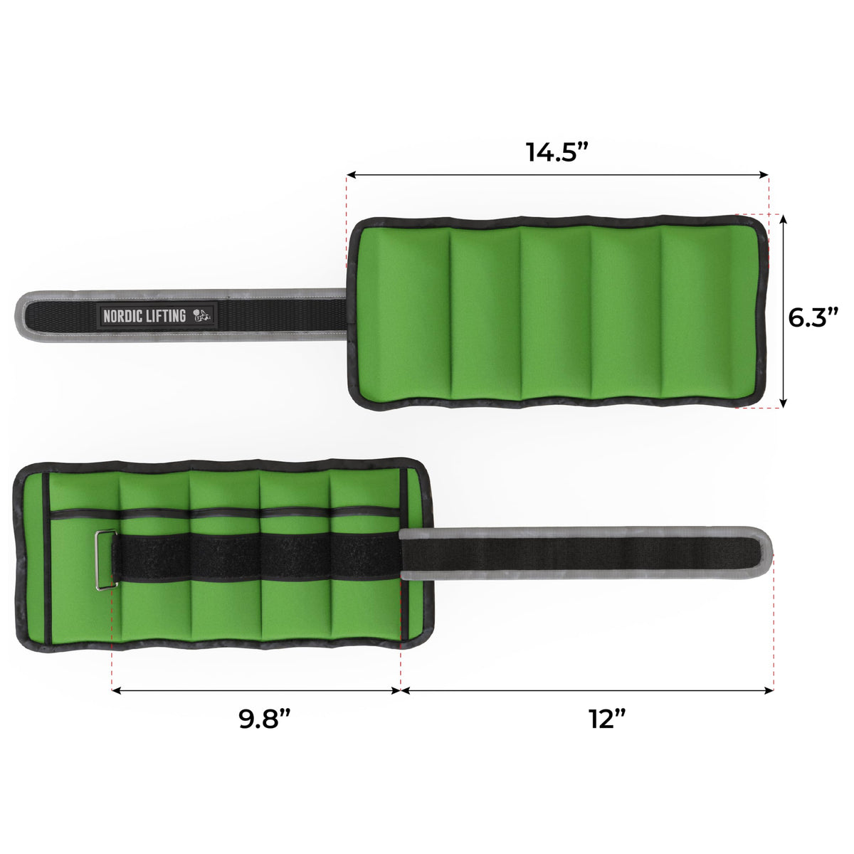 Adjustable 5lb Ankle Weights (1 Pair) E734484