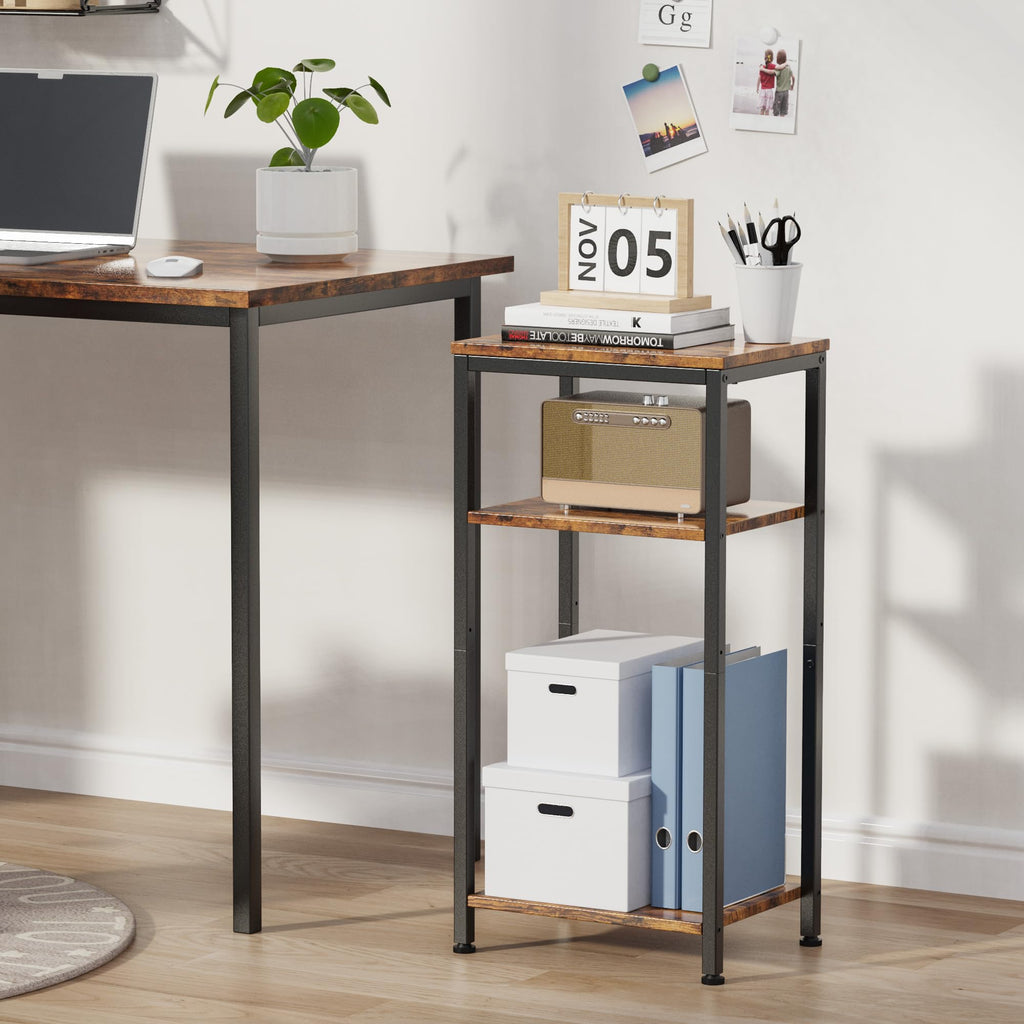 3 Tier End Table with Storage Shelves G553