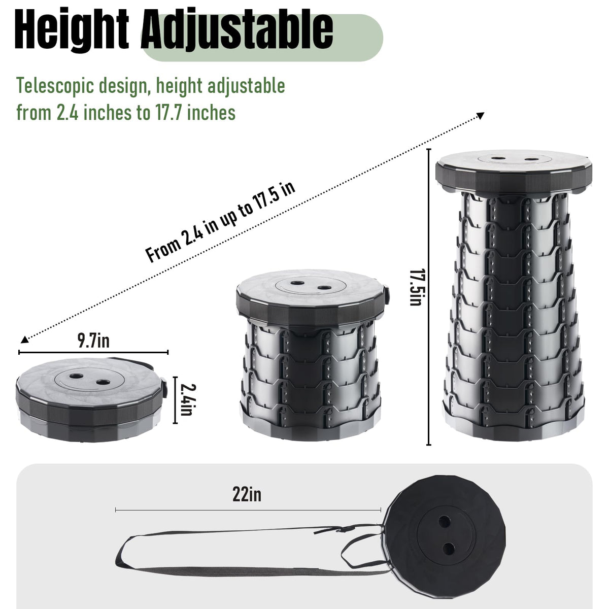 Collapsible Stool 2 Pack G415
