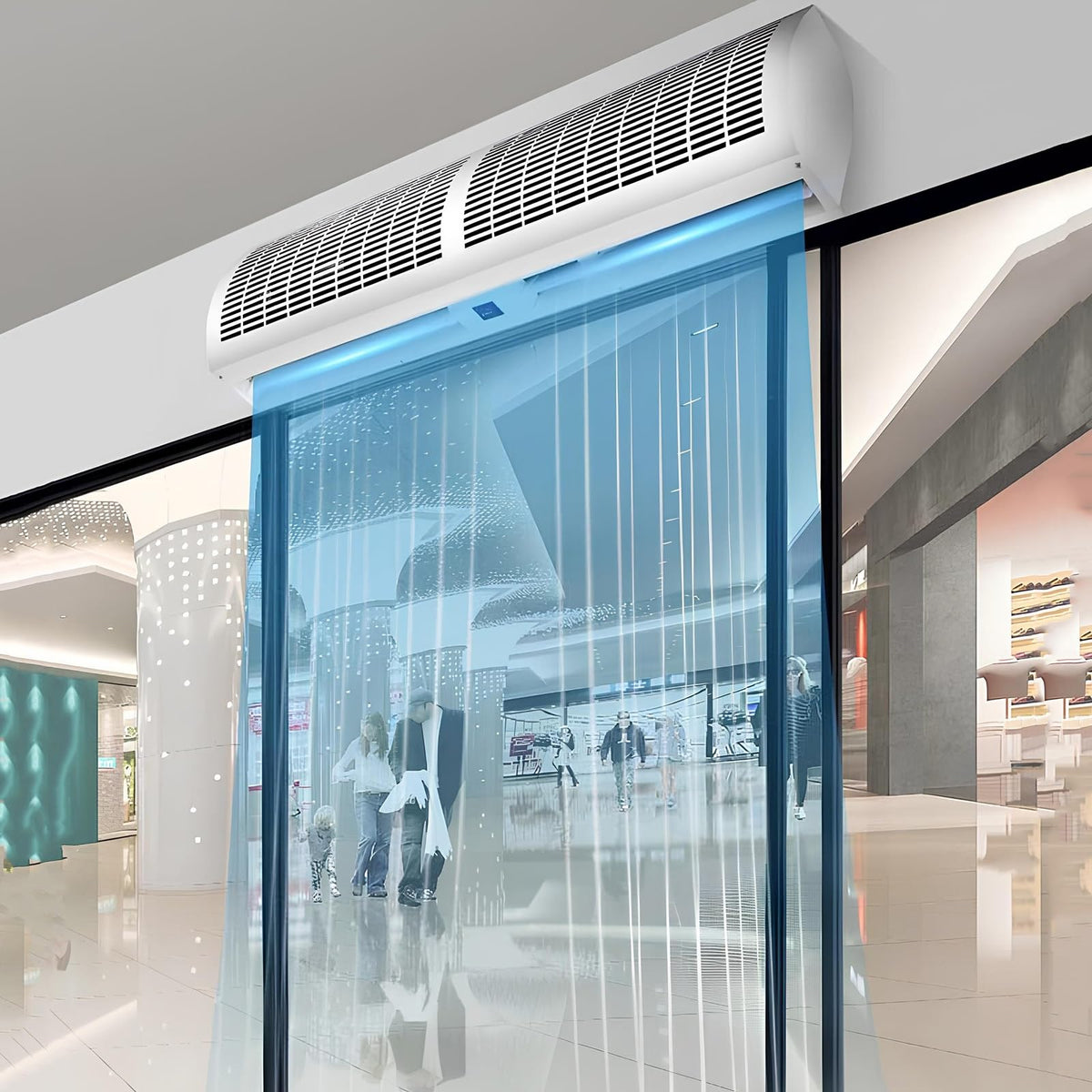 Outdoor Air Curtain Machine with Large Air Volume, 2 Speed and Wind Direction Adjustable S774963