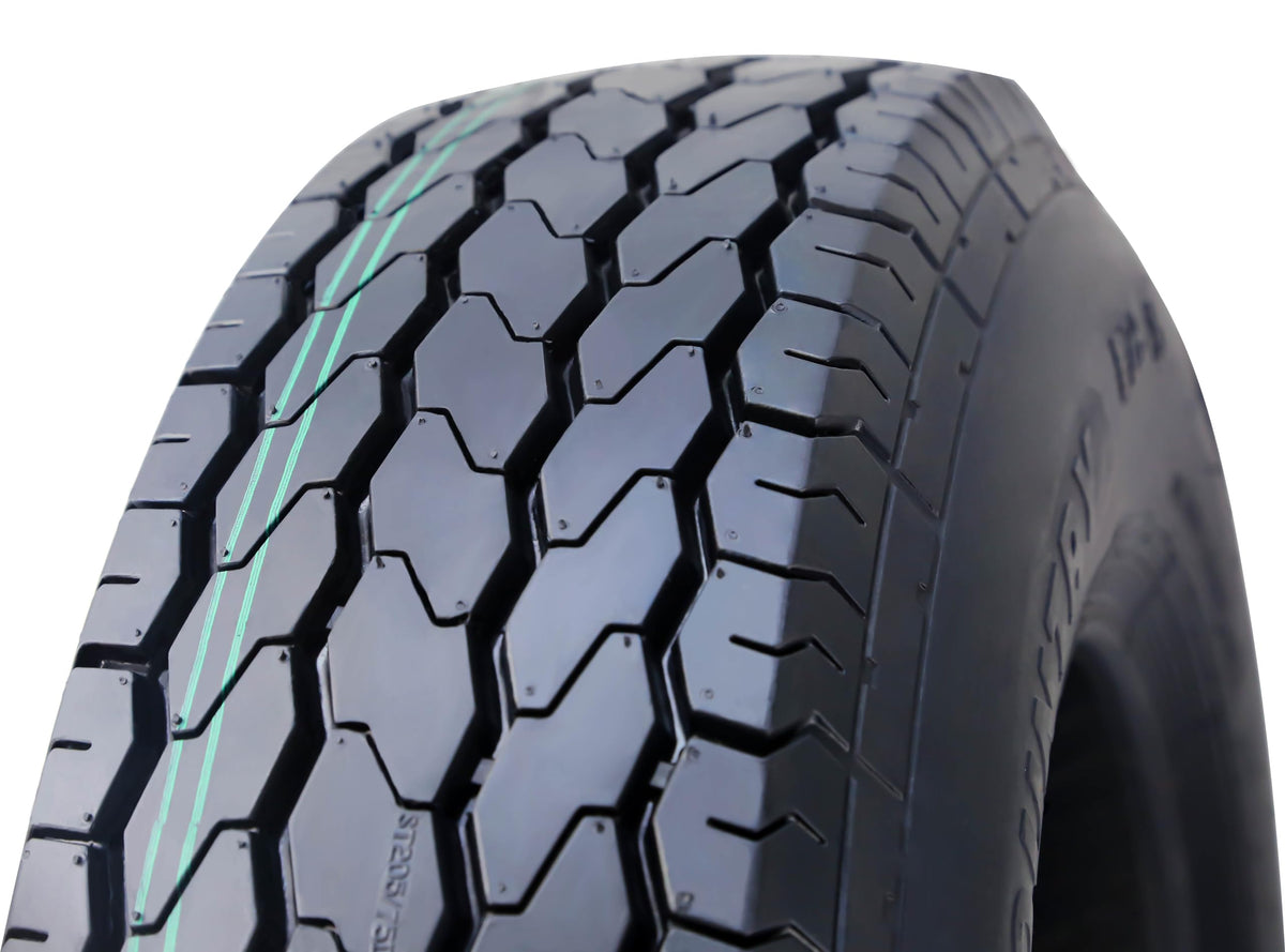 Trailer Tire Wheel ST205/75D15 6PR 101L 5X4.5 White Spoke Pk2 O16189