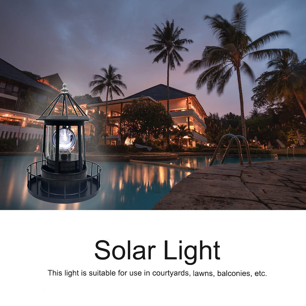 Solar Powered Lighthouse Garden Decoration Q37165
