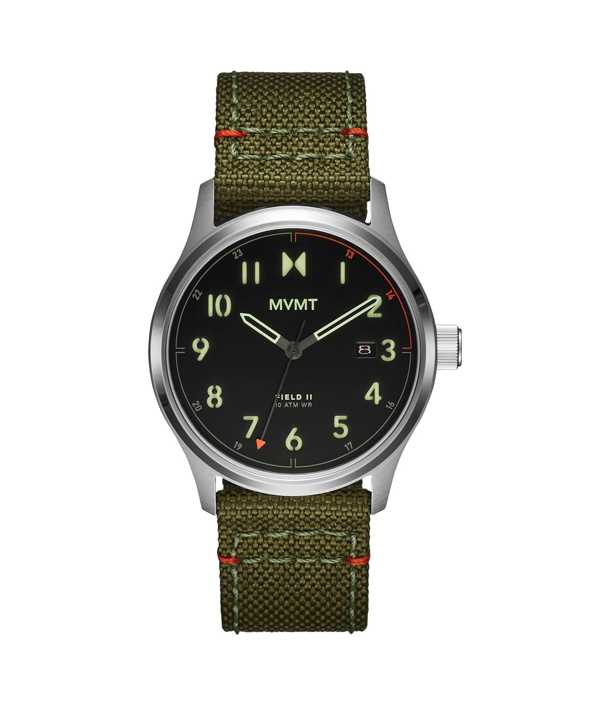 Men's 3 Hand Stainless Steel Nylon Strap Watch 41mm B35543