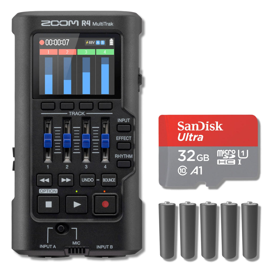 Portable 4-Track Recorder with 32GB microSDHC Card U1385