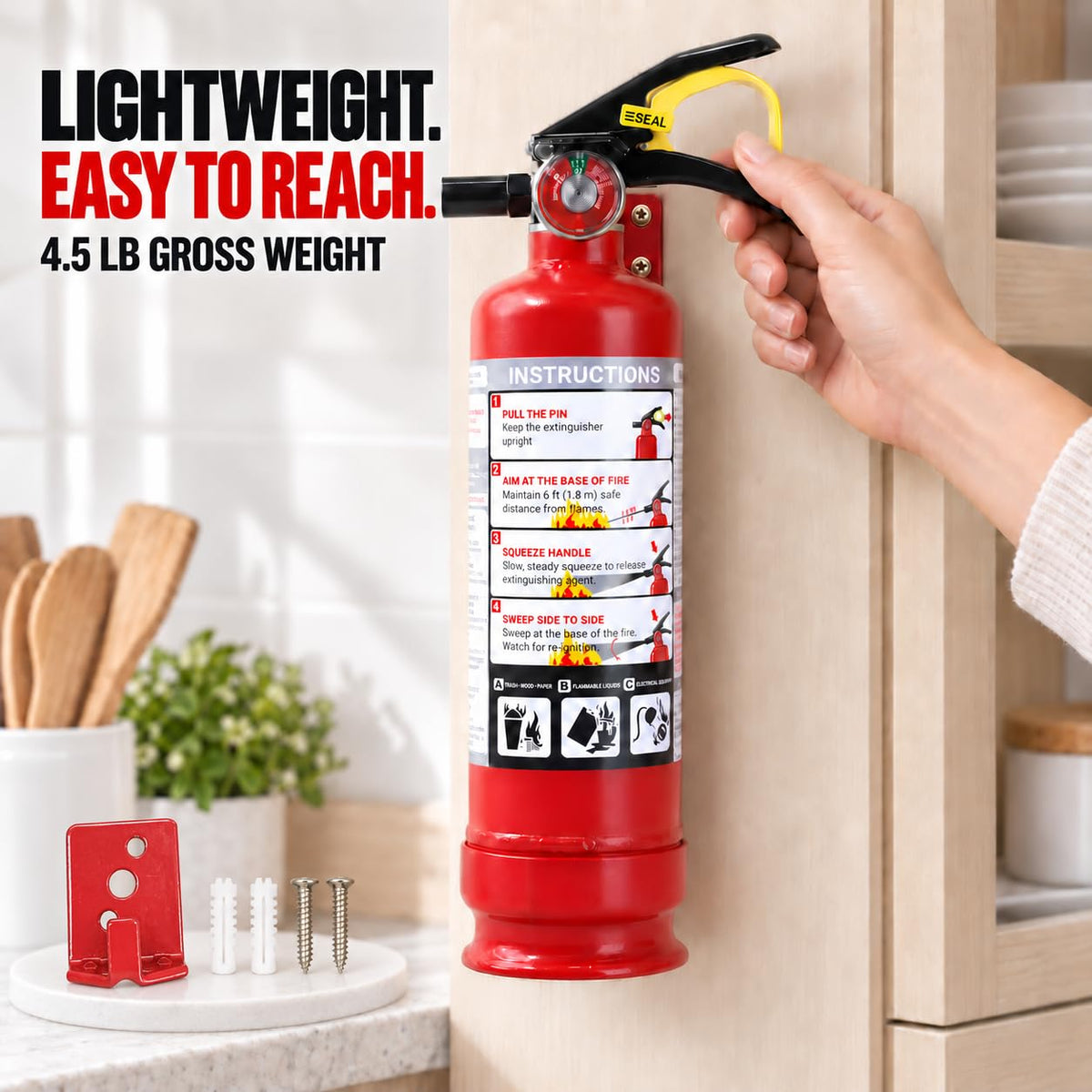 2.5 lb ABC Dry Chemical Fire Extinguishers 8-Pack B624