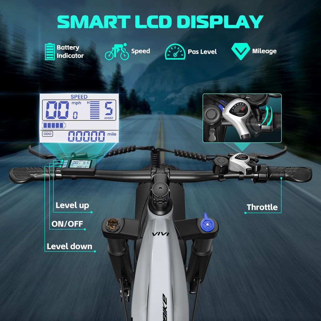 Electric Bike 26 x 4.0 Fat Tire 1500W Peak Motor N625