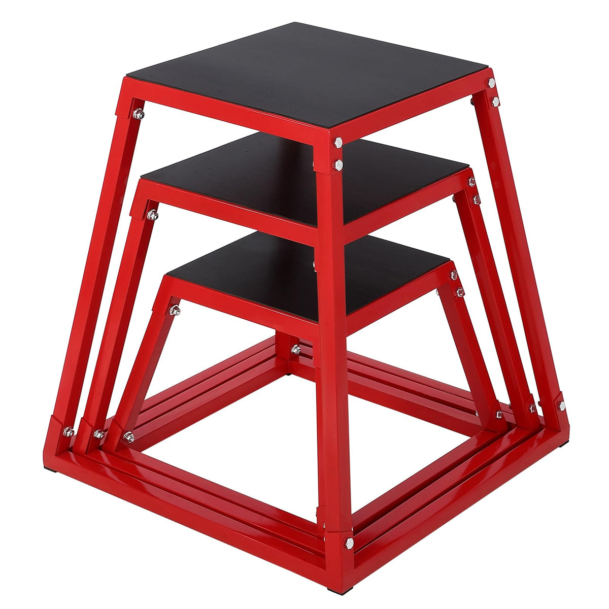 Steel Jump Box Set with Non-Slip Rubber Pad S666711