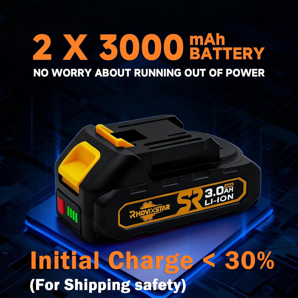 Cordless 20V Power Drill 3/8-Inch Keyless Chuck F5313
