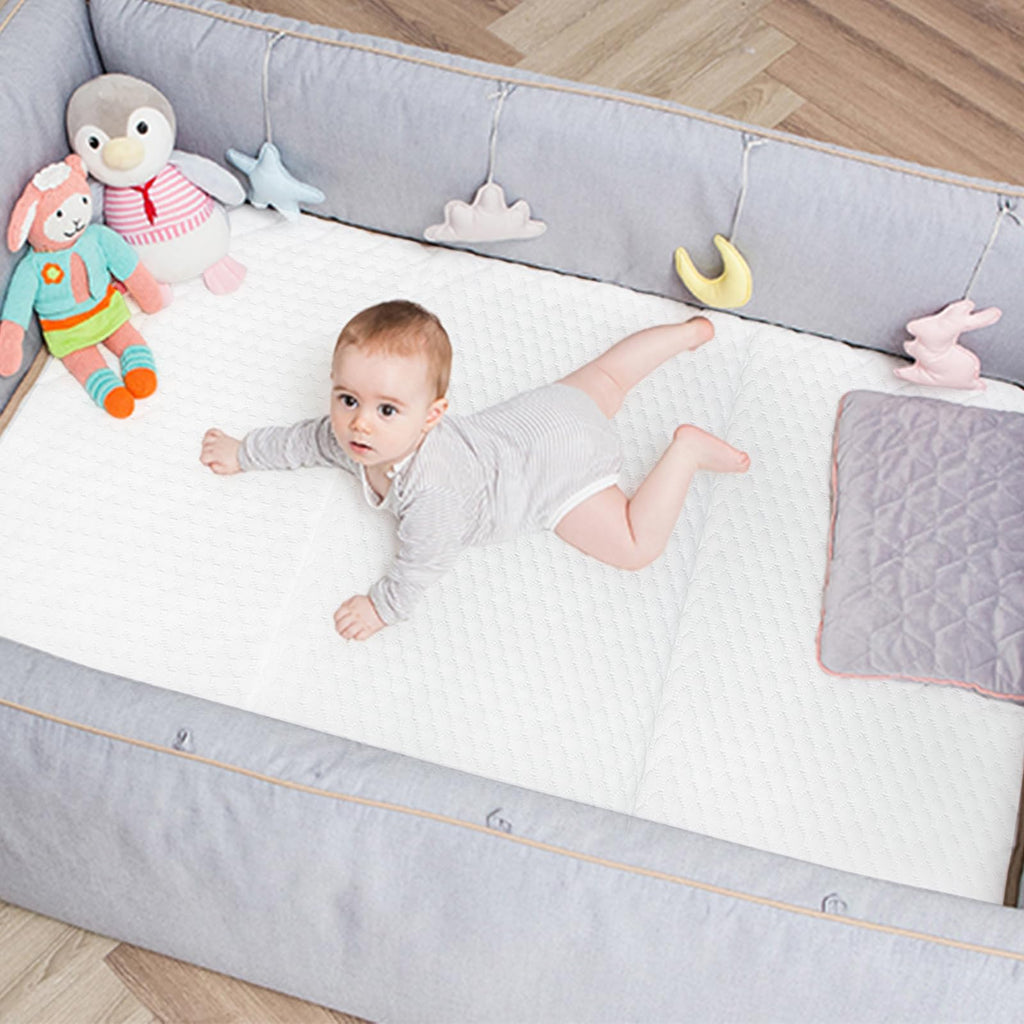 38”x26” Trifold Dual-Firmness Memory Foam Pack and Play Mattress T77334