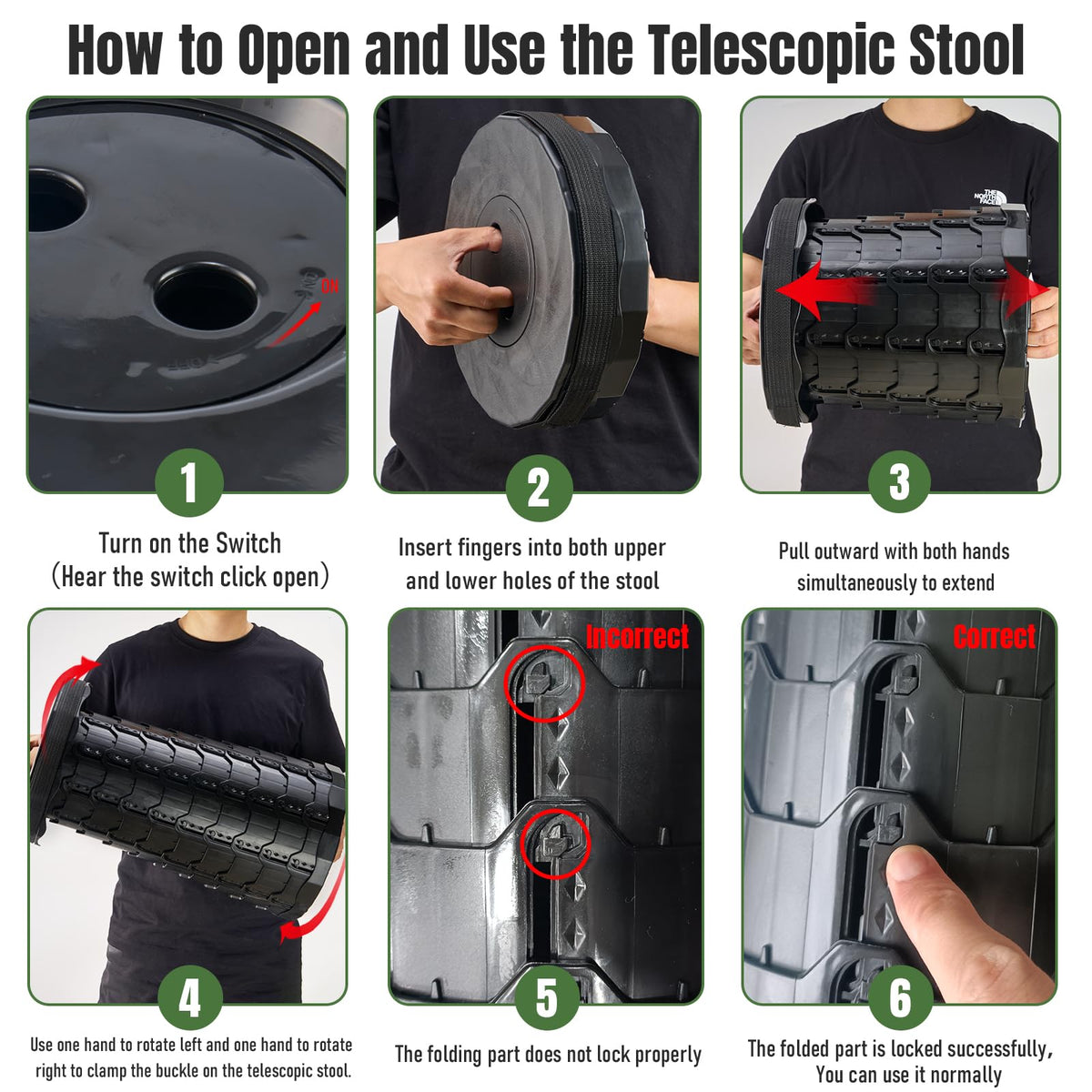 Collapsible Stool 2 Pack G415