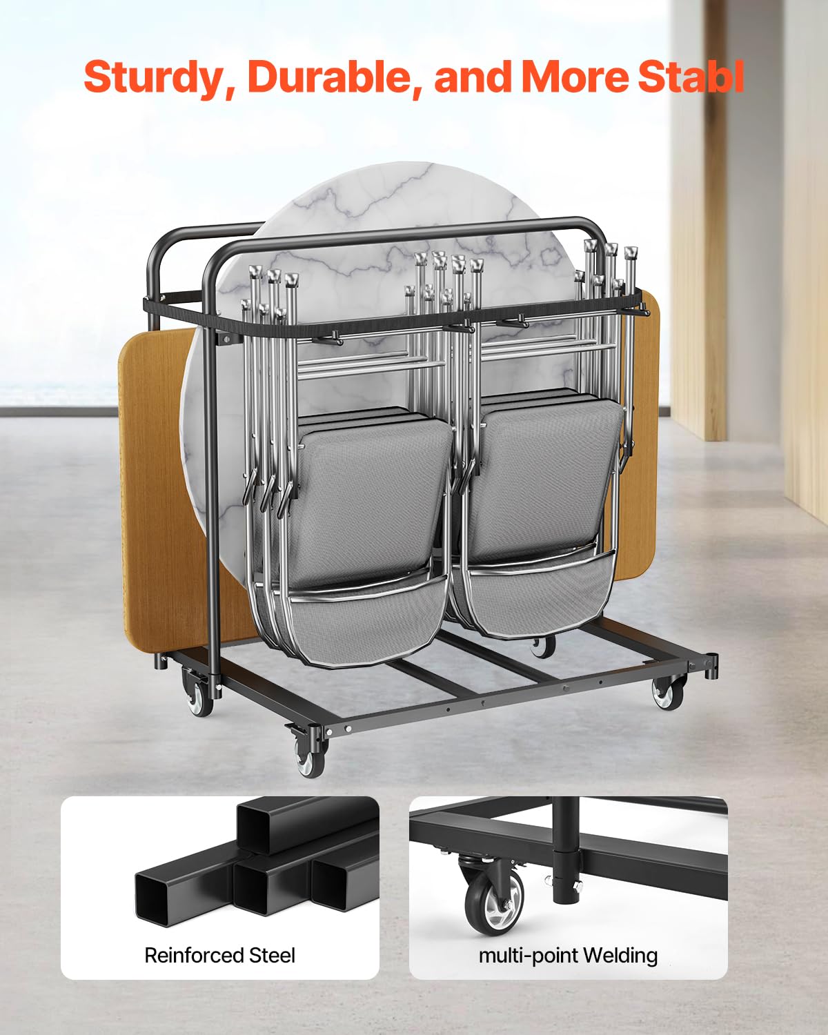 Folding Chair Rack 400 LBS Capacity Heavy-Duty P351902