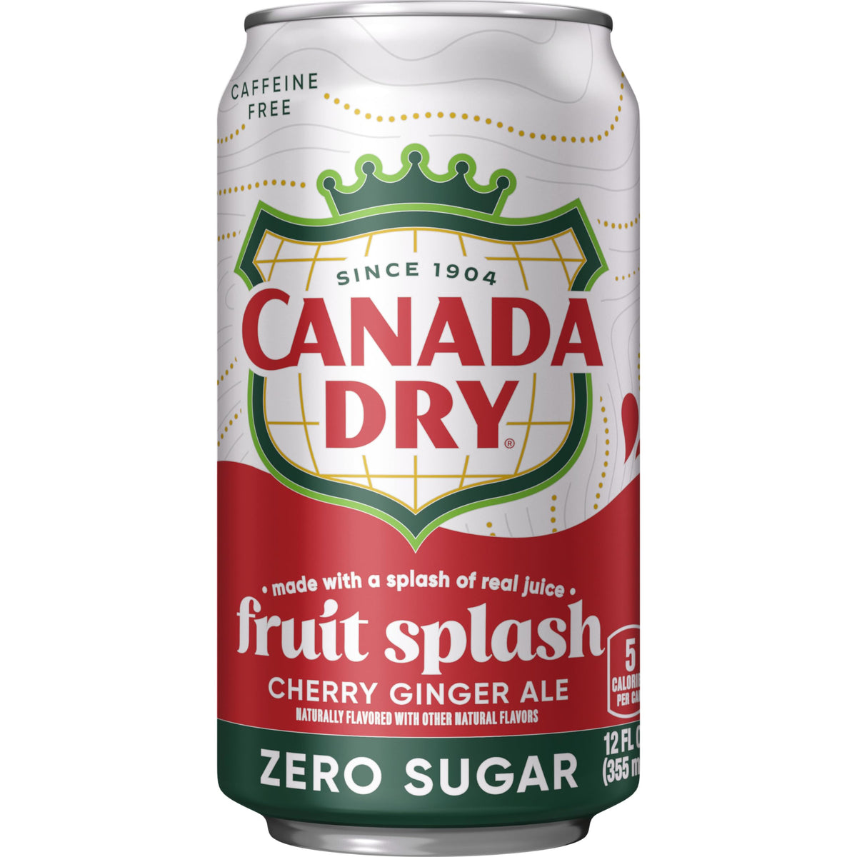 Zero Sugar Cherry Ginger Ale Soda, 12 fl. oz. Cans, 12 Pack U11118