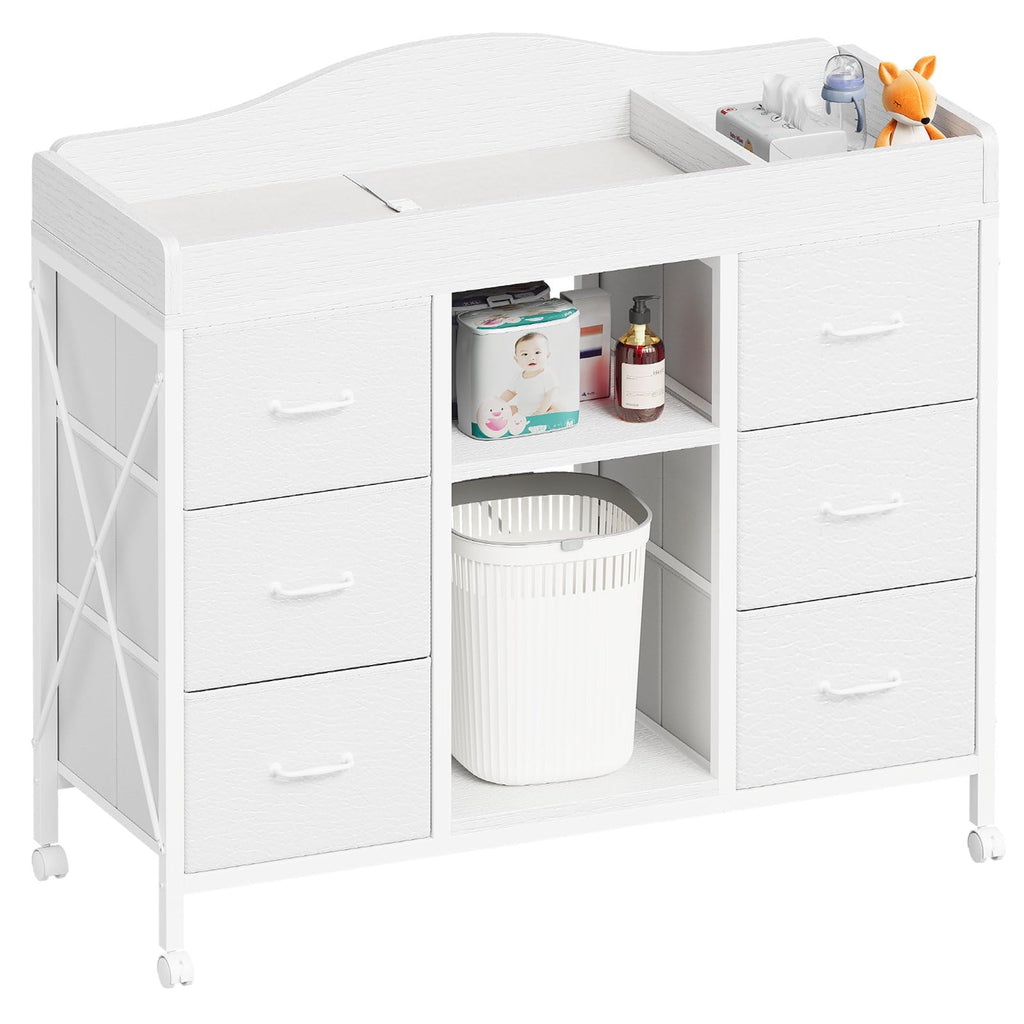 White 6 Drawer Dresser L67289