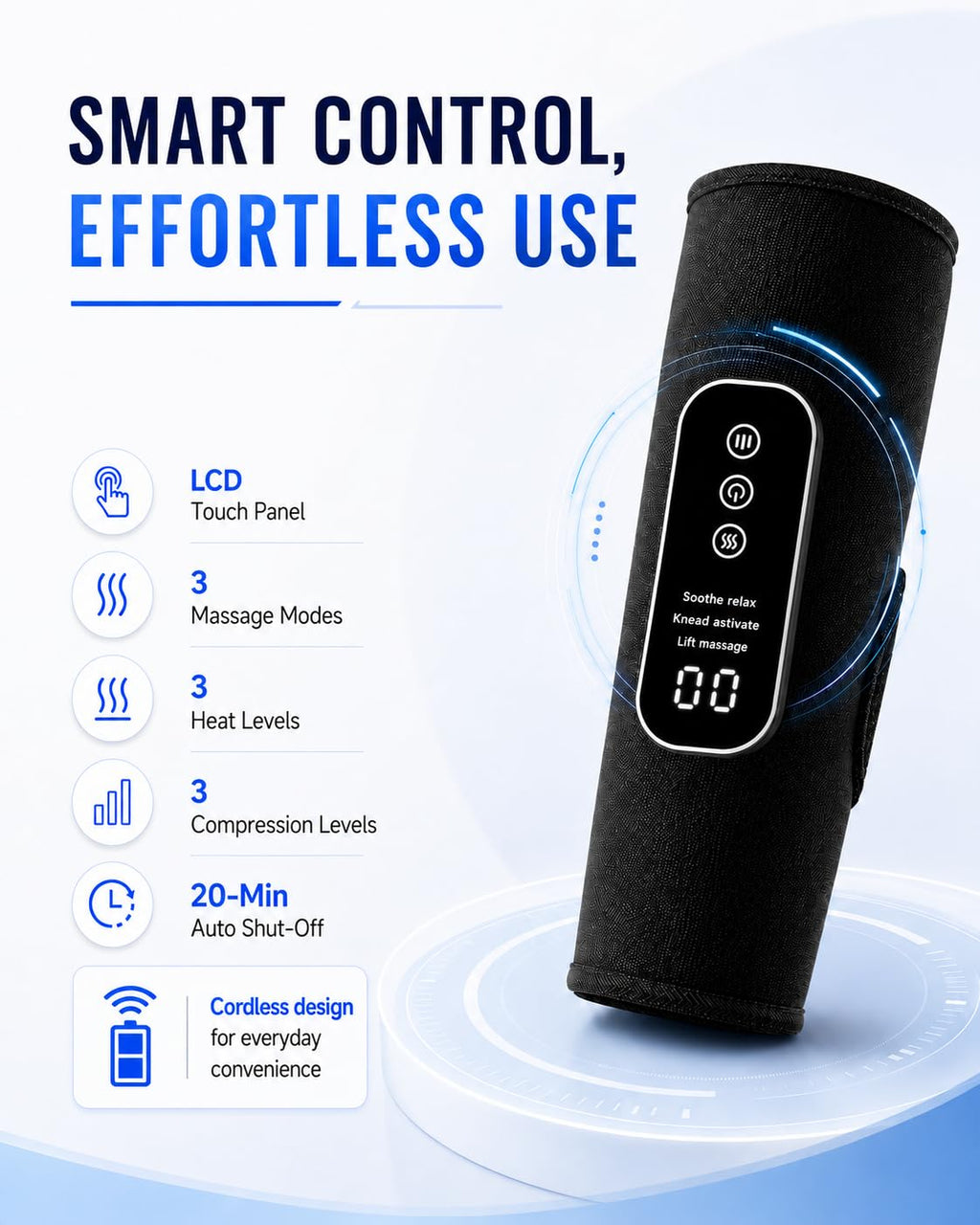 Cordless Leg Massager with Heat U986155