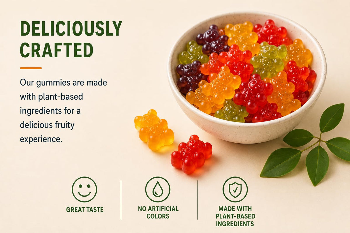 Sugar Free Vegan Hemp Gummies, 60 Count V7037