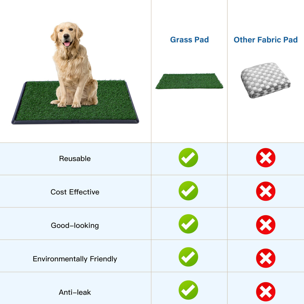 20"x25" Artificial Grass Dog Potty Pad with Tray M981558