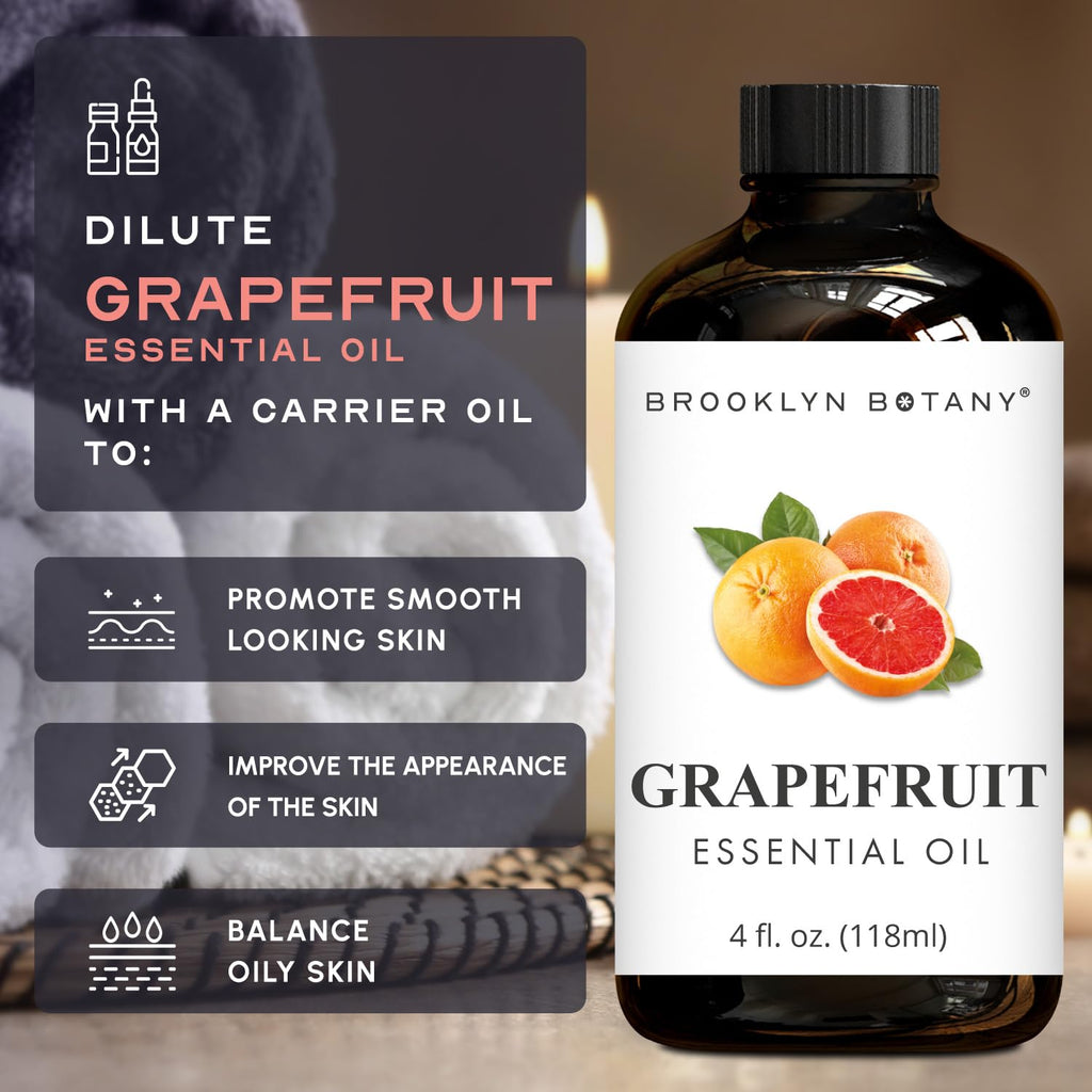 Tea Tree & Grapefruit Essential Oils 4 Fl Oz (Pack of 2) K74381