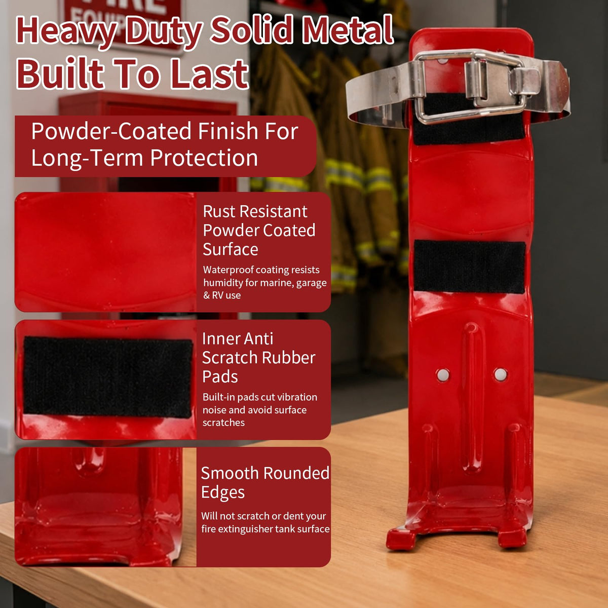 Fire Extinguisher Bracket Quick Release Anti-Vibration Mount Holder K23345