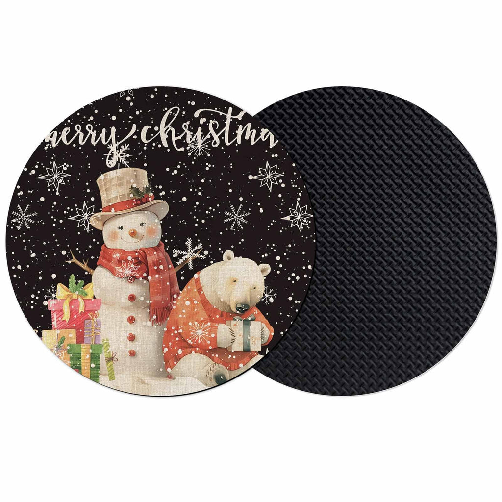 Black Silicone Coasters Set of 2 B999852