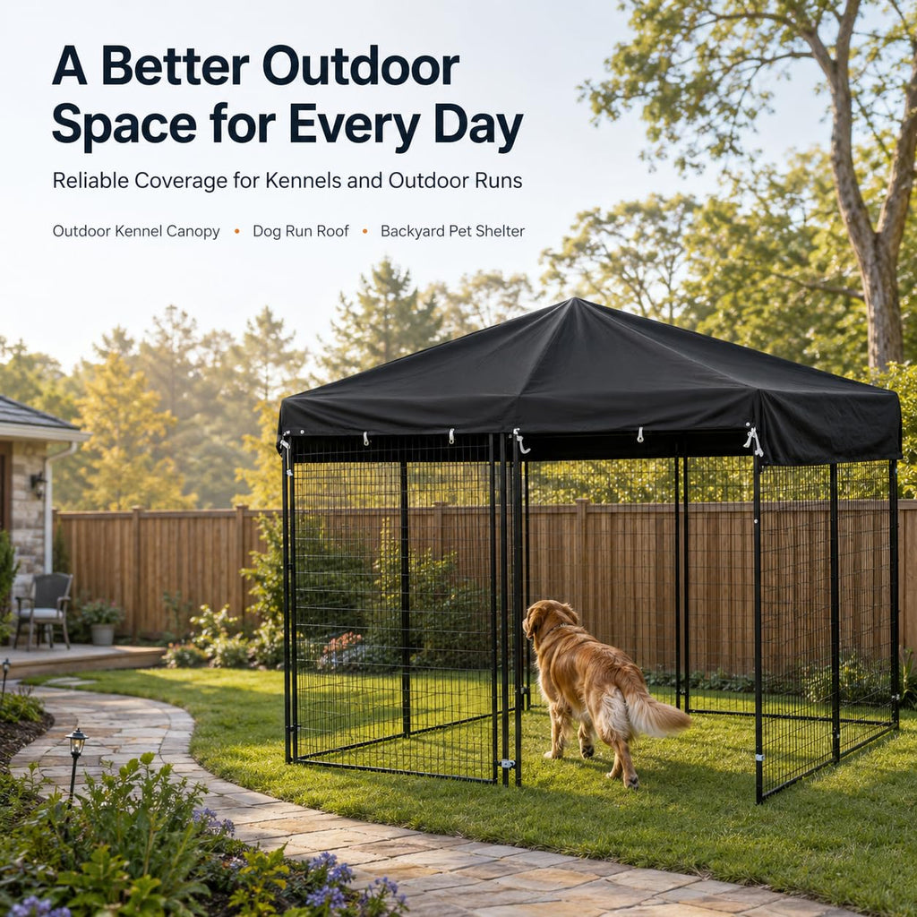 10x10 FT Heavy Duty Waterproof Dog Kennel Cover S368607