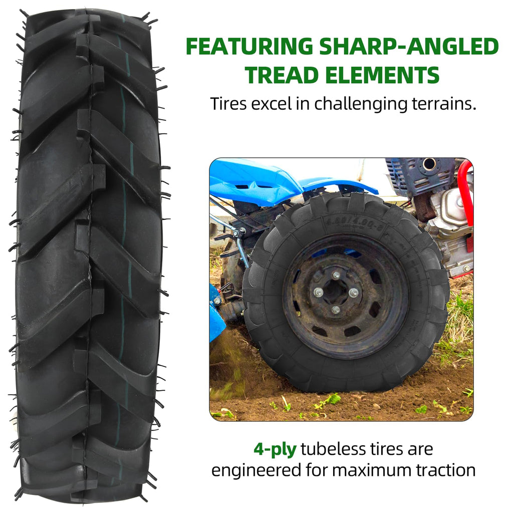 4.80/4.00-8 Tubeless Tires 2-Pack Y2811