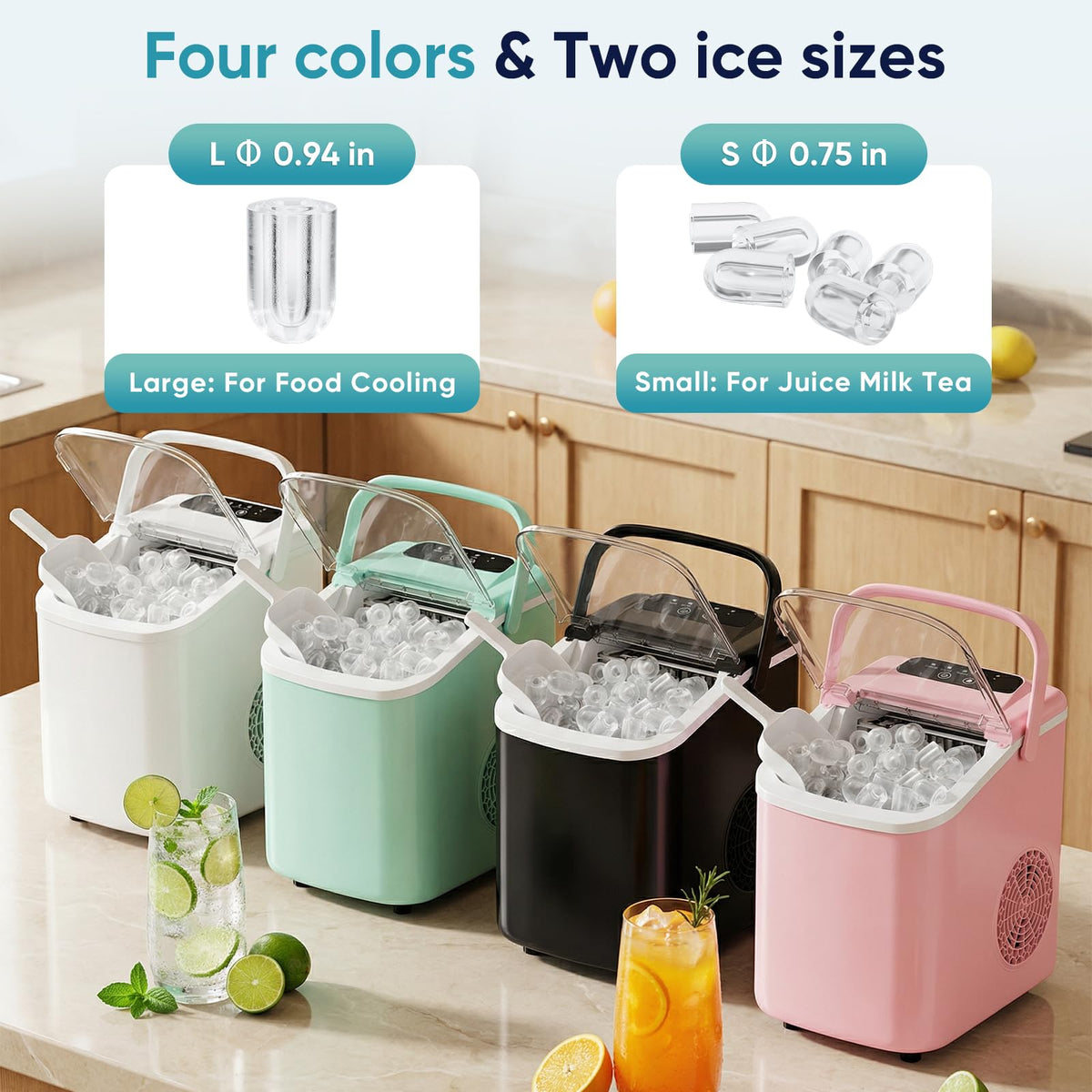Countertop Ice Maker with Portable Handle S62265