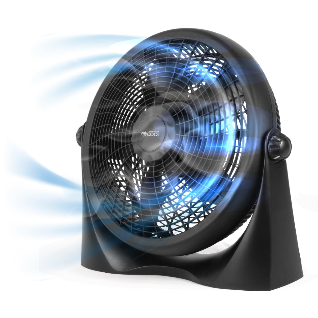 16 Inch High Velocity Floor Fan, Black Q1802