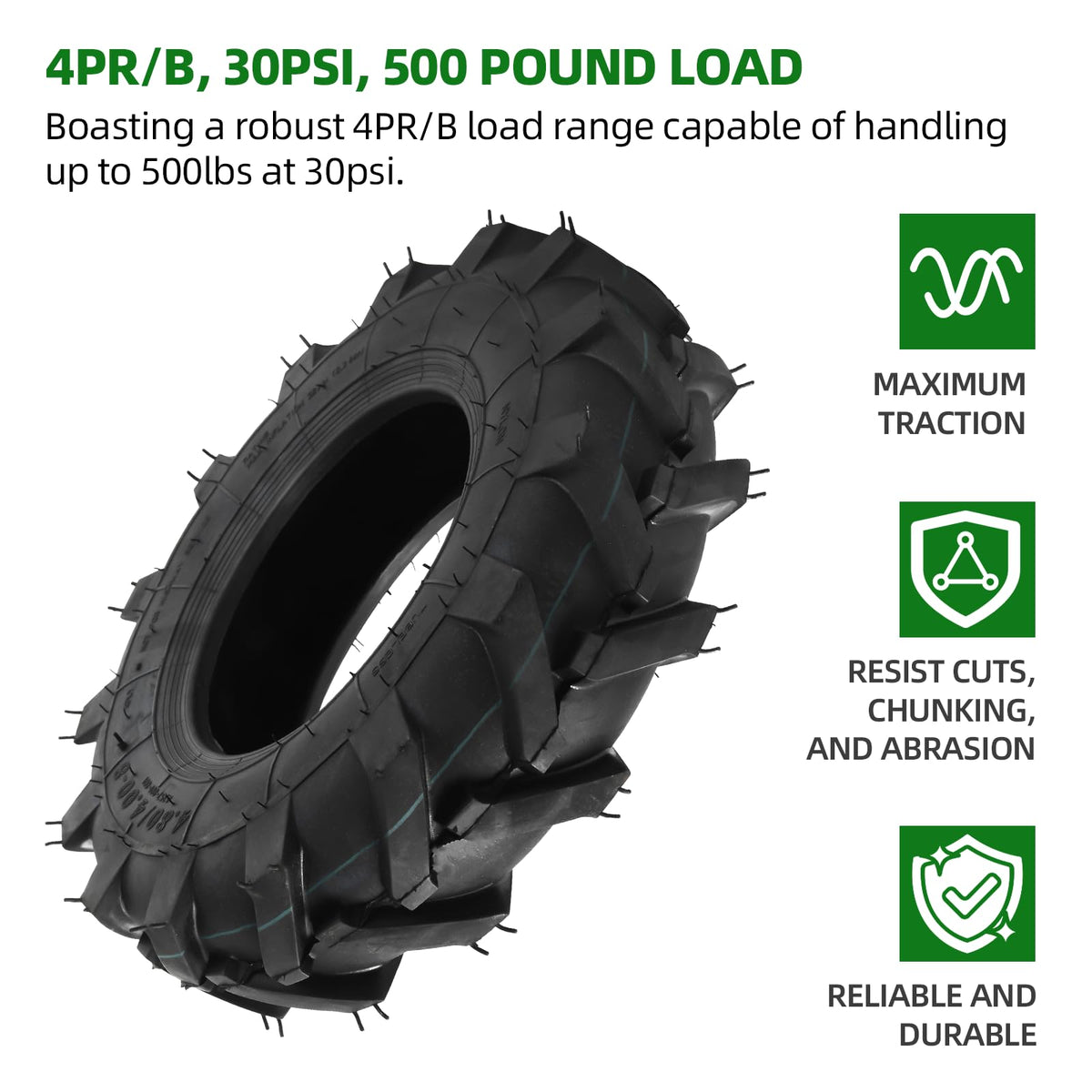 4.80/4.00-8 Tubeless Tires 2-Pack Y2811