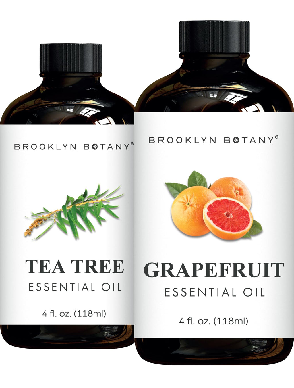 Tea Tree & Grapefruit Essential Oils 4 Fl Oz (Pack of 2) K74381