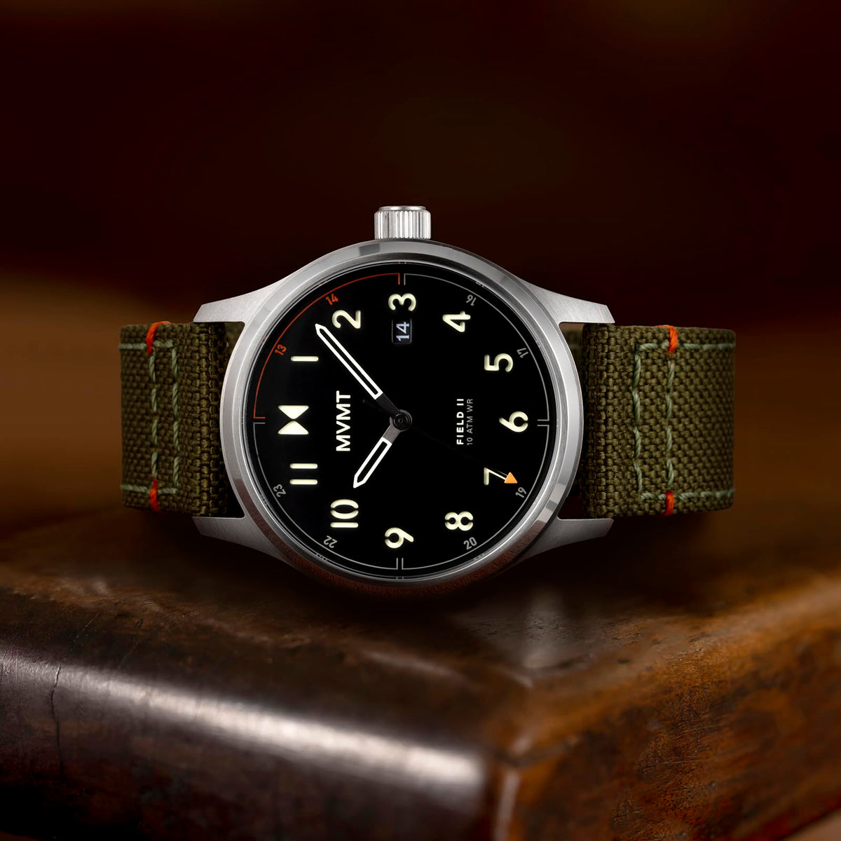Men's 3 Hand Stainless Steel Nylon Strap Watch 41mm B35543